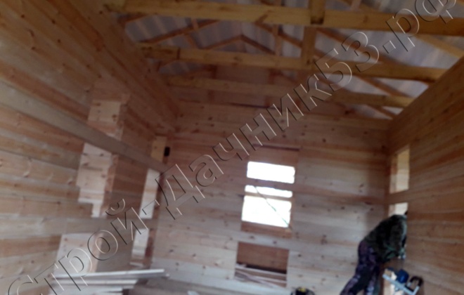 4 Брусовой дом 9.5×9.5, 90.25 м², Смоленская область, Сафоновский район, Деревня Казулино (1)